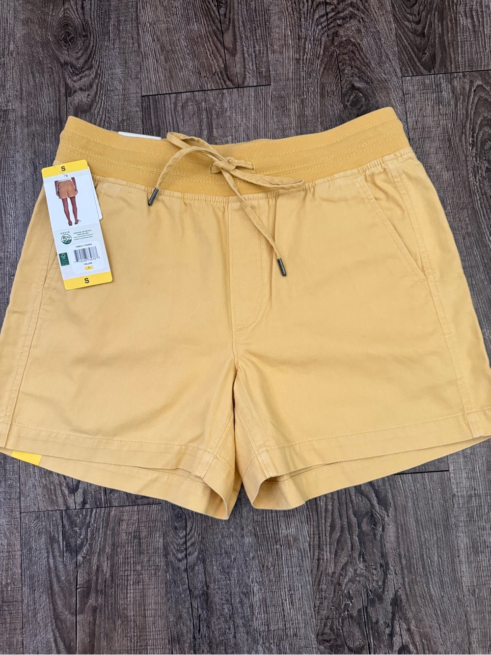 Orvis Yellow Drawstring Athletic Shorts